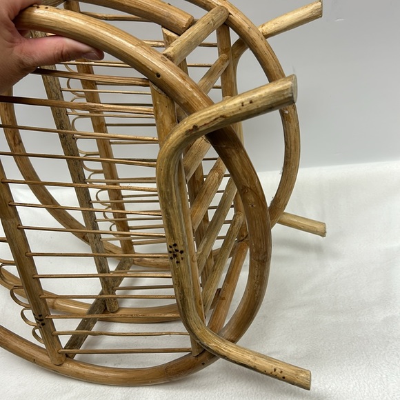 - Vintage RETRO BOHO  style bamboo magazine/rack / book / record holder - Picture 5 of 5